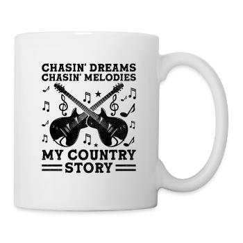 Comté Musique Vintage Amateur de musique Western Country C - Mug blanc - blanc - Droite