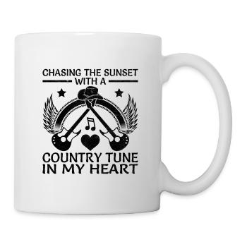 Comté Musique Vintage Amateur de musique Western Country C - Mug blanc - blanc - Droite