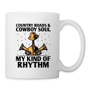 Comté Musique Vintage Amateur de musique Western Country C - Mug blanc - blanc - Droite