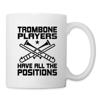Posaunist Posaunist Marching Band Posaune - Tasse - Weiß - Rechts