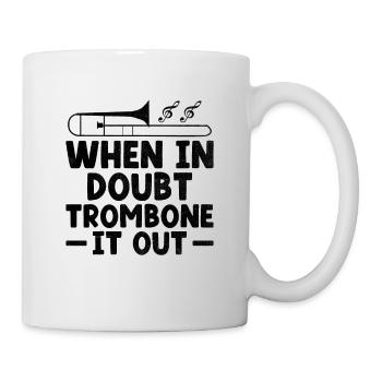 Trombonist Trombone Player Marching Band Trombone - Mug - white - Right