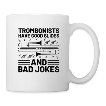 Trombonist Trombone Player Marching Band Trombone - Mug - white - Right