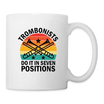 Posaunist Posaunist Marching Band Posaune - Tasse - Weiß - Rechts