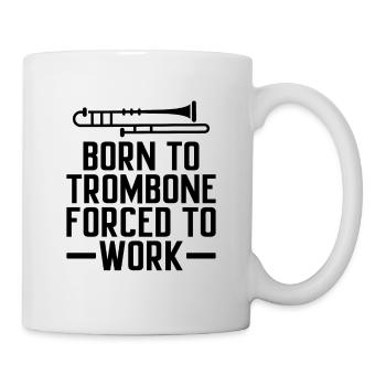 Trombonist Trombone Player Marching Band Trombone - Mug - white - Right