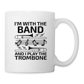 Trombonist Trombone Player Marching Band Trombone - Mug - white - Right