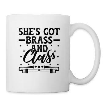 Posaunist Posaunist Marching Band Posaune - Tasse - Weiß - Rechts