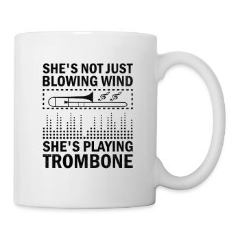 Posaunist Posaunist Marching Band Posaune - Tasse - Weiß - Rechts