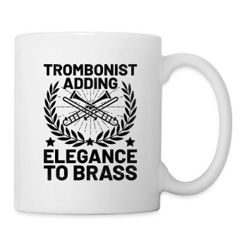 Posaunist Posaunist Marching Band Posaune - Tasse - Weiß - Rechts