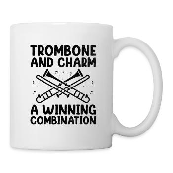 Posaunist Posaunist Marching Band Posaune - Tasse - Weiß - Rechts