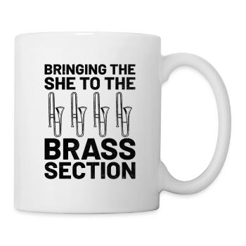 Trombonist Trombone Player Marching Band Trombone - Mug - white - Right