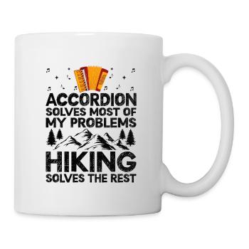 Akkordeon löst die meisten meiner Probleme Wandern löst - Tasse - Weiß - Rechts