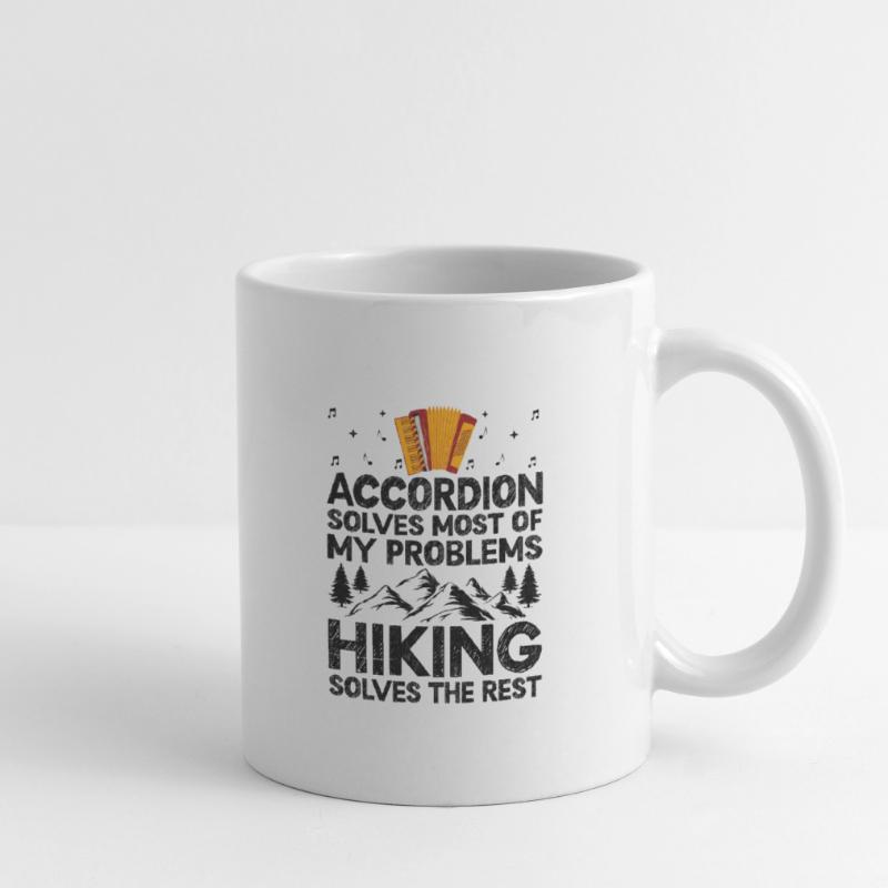 Accordion Solves Most Of My Problems Hiking Solves Mug