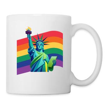 Statue of Liberty in Love - Tasse - Weiß - Rechts