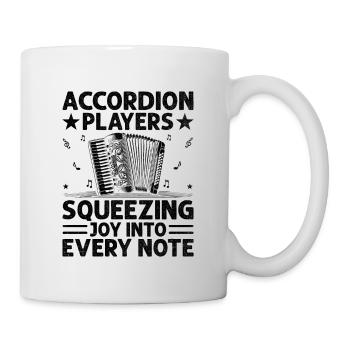 Joueurs d’accordéon pressant la joie dans chaque note ac - Mug blanc - blanc - Droite