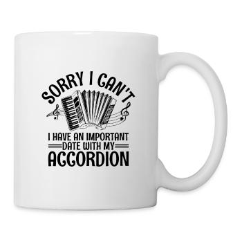 Tut mir leid, dass ich nicht kann, dass ich ein wichtiges Date mit meinem Konto habe - Tasse - Weiß - Rechts