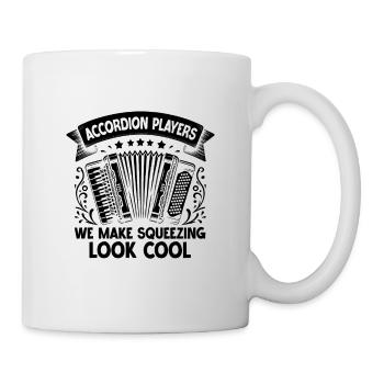 Joueurs d’accordéon que nous rendons pressant look cool acco - Mug blanc - blanc - Droite