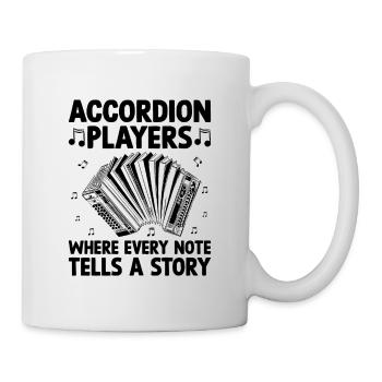 Accordion Players Where Every Note Tells A Story - Mug - white - Right