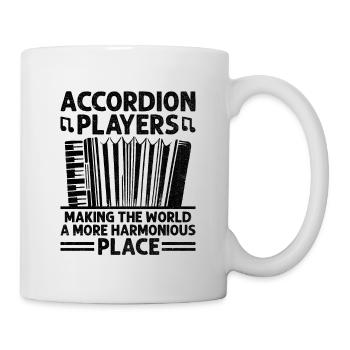 Les joueurs d’accordéon rendent le monde plus harmonieux - Mug blanc - blanc - Droite