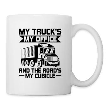 Trucker Fahren Papa Trucker Vater LKW-Fahrer - Tasse - Weiß - Rechts
