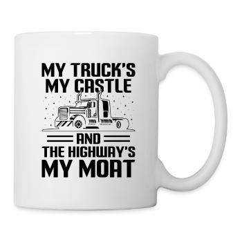 Trucker Fahren Papa Trucker Vater LKW-Fahrer - Tasse - Weiß - Rechts