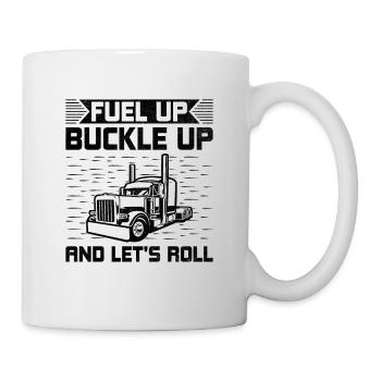 Trucker Fahren Papa Trucker Vater LKW-Fahrer - Tasse - Weiß - Rechts