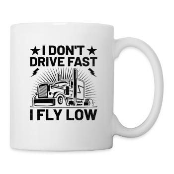 Trucker Fahren Papa Trucker Vater LKW-Fahrer - Tasse - Weiß - Rechts