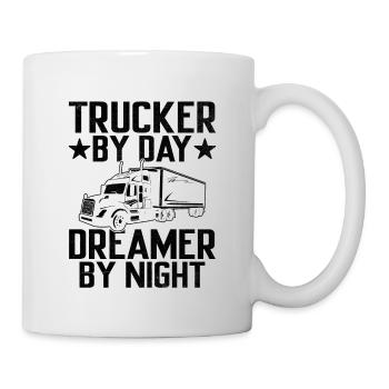 Trucker Fahren Papa Trucker Vater LKW-Fahrer - Tasse - Weiß - Rechts