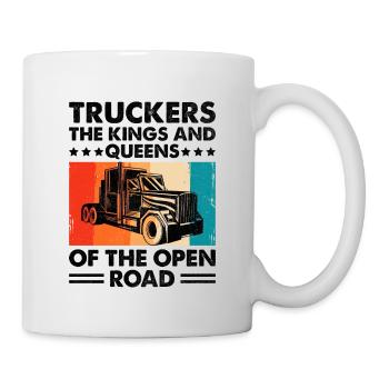 Camionneur Conduisant Papa Camionneur Père Chauffeur De Camion - Mug blanc - blanc - Droite