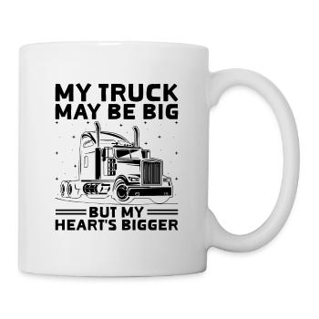 Trucker Fahren Papa Trucker Vater LKW Fahrer - Tasse - Weiß - Rechts