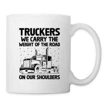 Trucker Fahren Papa Trucker Vater LKW Fahrer - Tasse - Weiß - Rechts