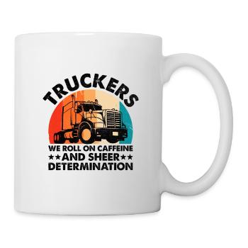 Trucker Fahren Papa Trucker Vater LKW Fahrer - Tasse - Weiß - Rechts