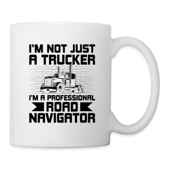 Trucker Fahren Papa Trucker Vater LKW-Fahrer - Tasse - Weiß - Rechts