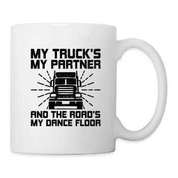 Trucker Fahren Vater Trucker Vater LKW Fahrer - Tasse - Weiß - Rechts