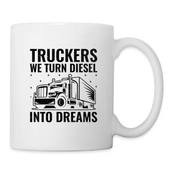 Camionneur Conduisant Papa Camionneur Père Chauffeur De Camion - Mug blanc - blanc - Droite