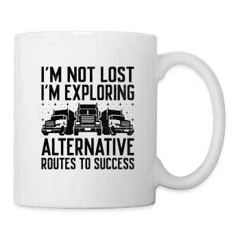 Trucker Fahren Papa Trucker Vater LKW-Fahrer - Tasse - Weiß - Rechts