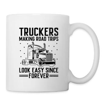 Trucker Fahren Papa Trucker Vater LKW-Fahrer - Tasse - Weiß - Rechts