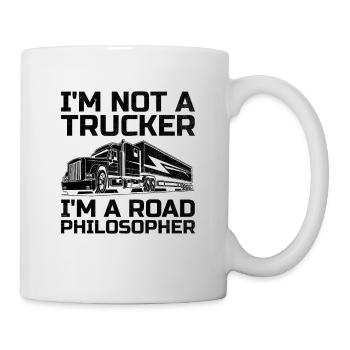 Trucker Fahren Papa Trucker Vater LKW-Fahrer - Tasse - Weiß - Rechts