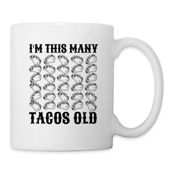 30th Birthday Gift Idea Thirty Tacos Funny - Mug - white - Right