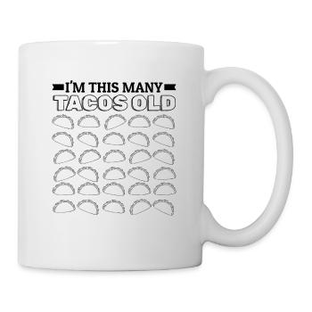 30th Birthday Gift Idea Thirty Tacos Funny - Mug - white - Right