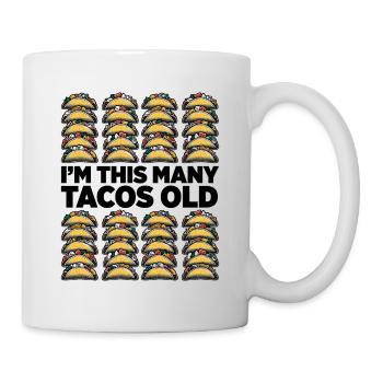40th Birthday Gift Idea Forty Tacos Funny - Mug - white - Right