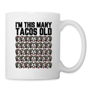 40th Birthday Gift Idea Forty Tacos Funny - Mug - white - Right