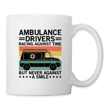 Les ambulanciers se lancent dans une course contre la montre EMS Paramedi - Mug blanc - blanc - Droite