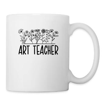 Professeur d’art Drôle Professeur Appréciation Fleurs sauvages - Mug blanc - blanc - Droite