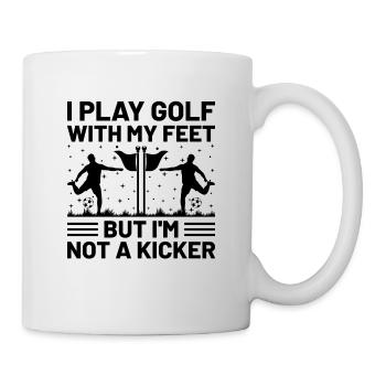 Footgolf Player Foot Golf Playing Footgolfers Foot - Mug - white - Right