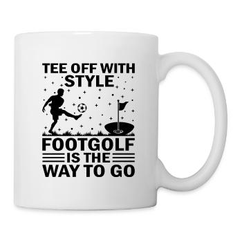 Footgolf Player Foot Golf Playing Footgolfers Foot - Mug - white - Right