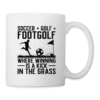 Footgolf Player Foot Golf Playing Footgolfers Foot - Mug - white - Right