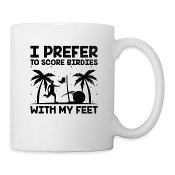 Footgolf Player Foot Golf Playing Footgolfers Foot - Mug - white - Right