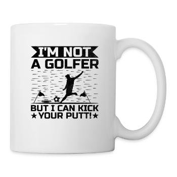 Footgolf Player Foot Golf Footgolfers Foot spielen - Tasse - Weiß - Rechts
