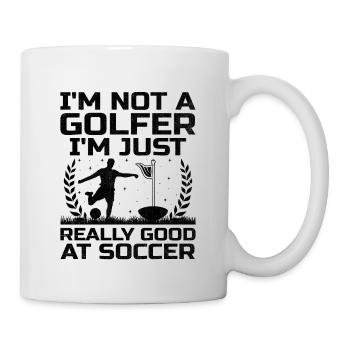 Footgolf Player Foot Golf Playing Footgolfers Foot - Mug - white - Right
