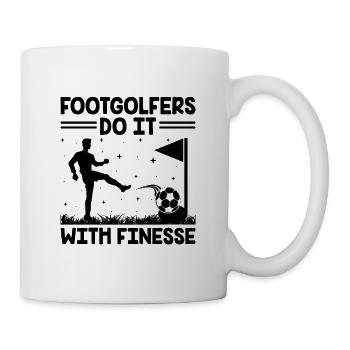 Footgolf Player Foot Golf Footgolfers Foot spielen - Tasse - Weiß - Rechts